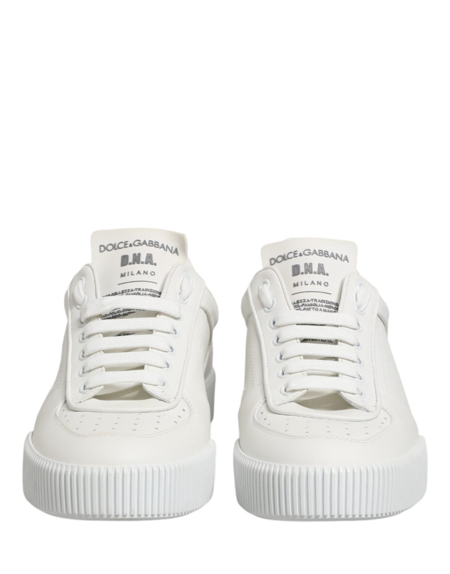 White Miami Leather Low Top Men Sneakers Shoes