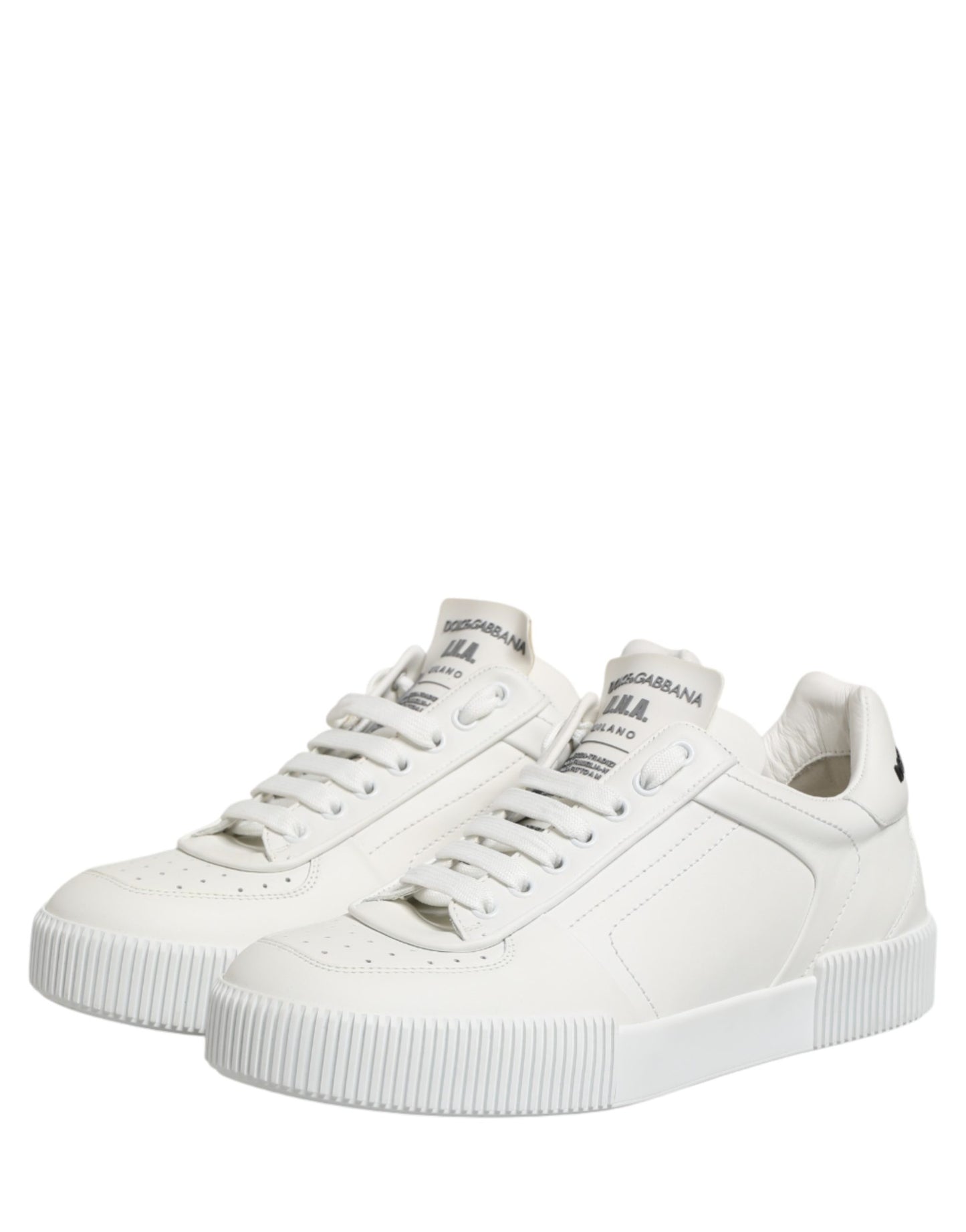 White Miami Leather Low Top Men Sneakers Shoes