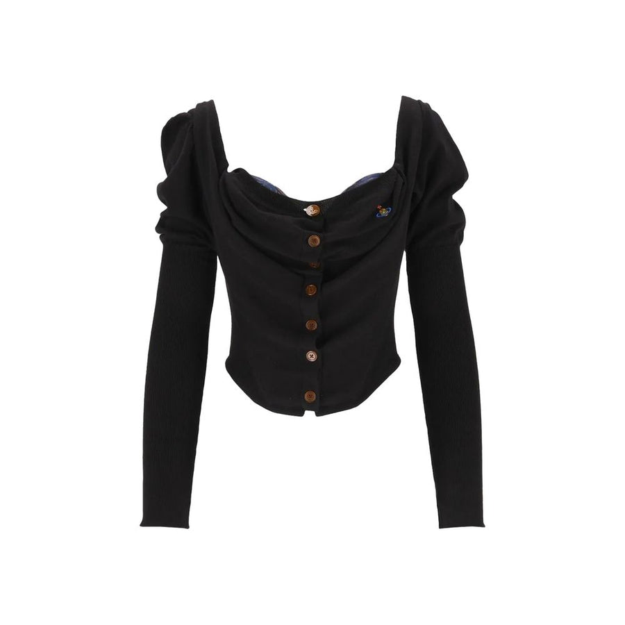 Black Silk Cardigan
