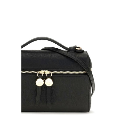 Black Calf Leather Bos Taurus Handbag