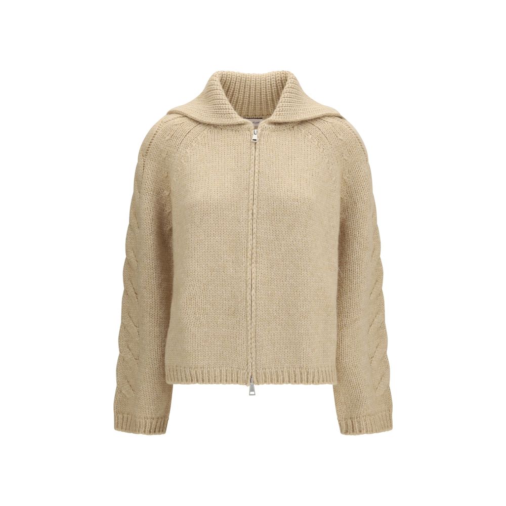 Beige Alpaca Vicugna Pacos Cardigan