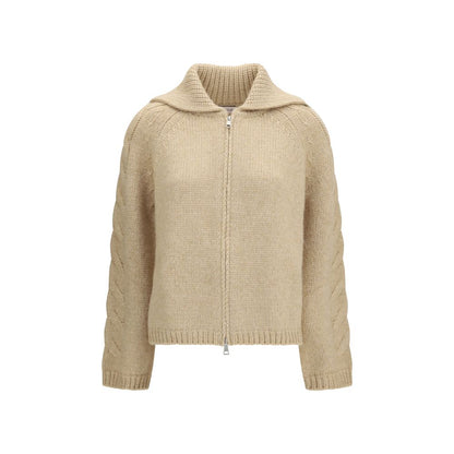 Beige Alpaca Vicugna Pacos Cardigan