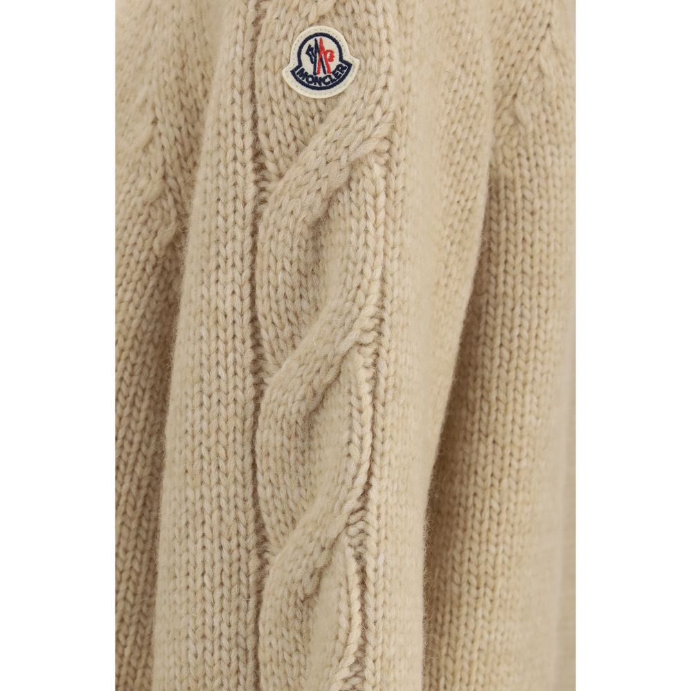 Beige Alpaca Vicugna Pacos Cardigan