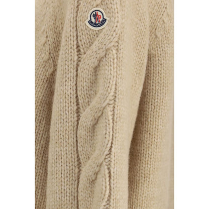 Beige Alpaca Vicugna Pacos Cardigan
