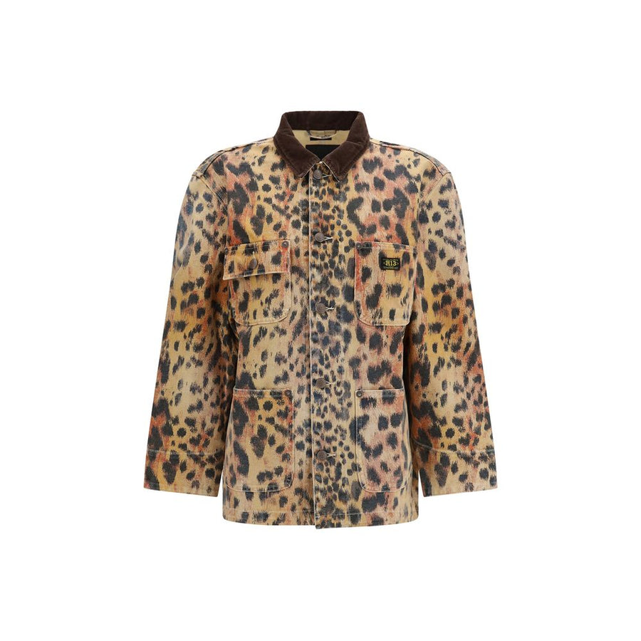 Multicolor Cotton Full-Length Jacket