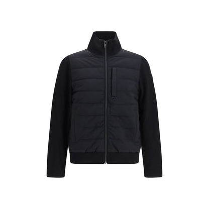 Black Viscose Full-Length Jacket