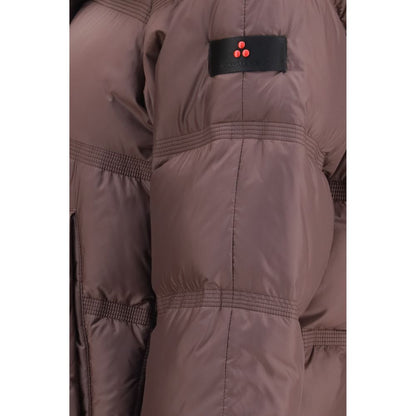 Bordeaux Polyester Full-Length Jacket