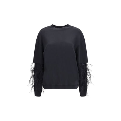 Black Cotton Sweatshirt