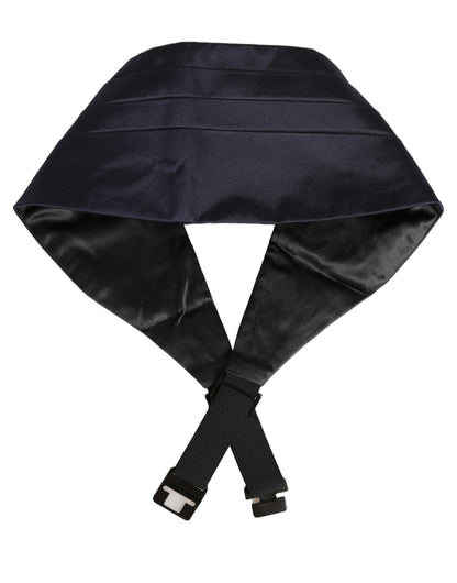 Dark Blue 100% Silk Belt Waist Cummerbund
