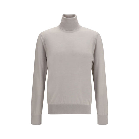 Beige Cashmere Turtleneck