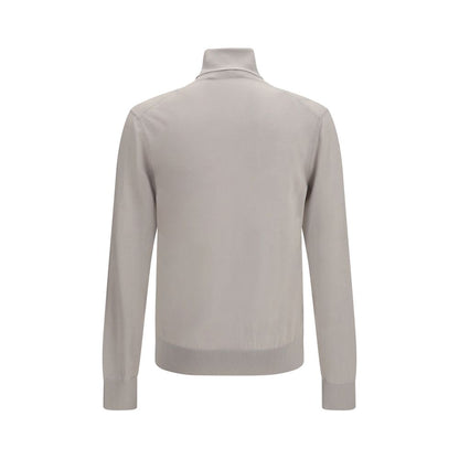 Beige Cashmere Turtleneck