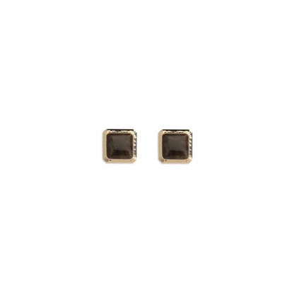 Gold Brass Earrings