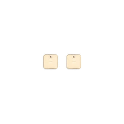 Gold Brass Earrings