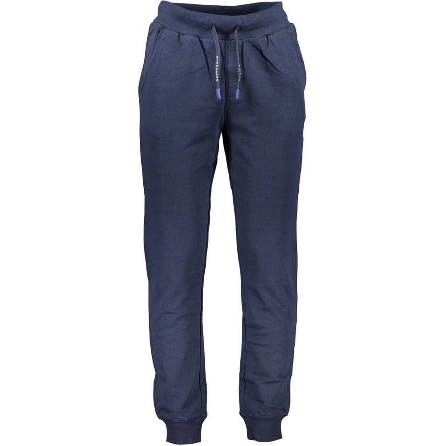 Blue Cotton Men's Trousers