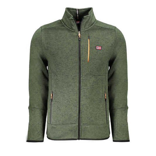 Green Polyester Men's Sweatshirt