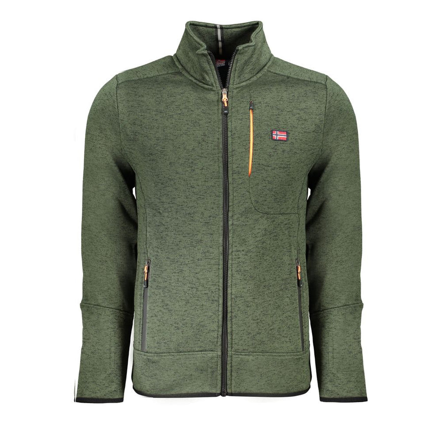 Green Polyester Men's Sweatshirt