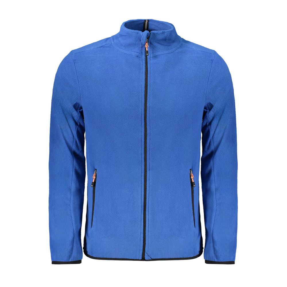 Blu Polyester Men Sweatshirt