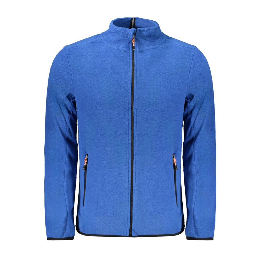 Blu Polyester Men Sweatshirt