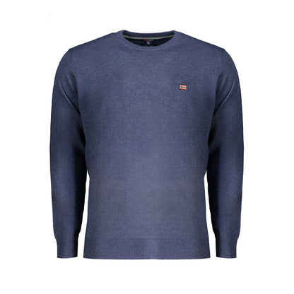 Blue Wool Men's Sweater