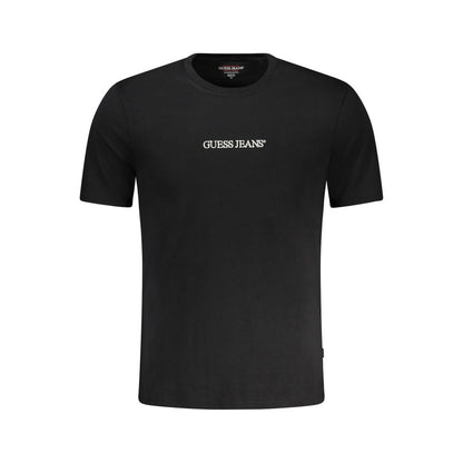 Black Cotton Men T-Shirt