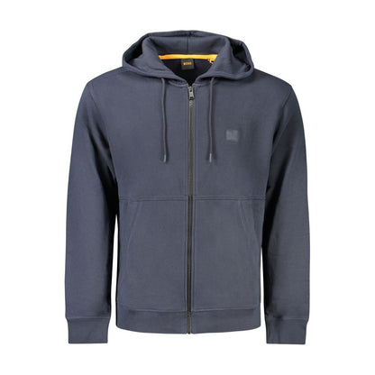 Blue Cotton Men's Sweatshirt