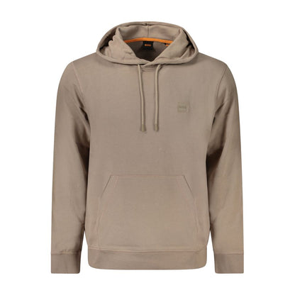 Brown Cotton Men's Sweatshirt