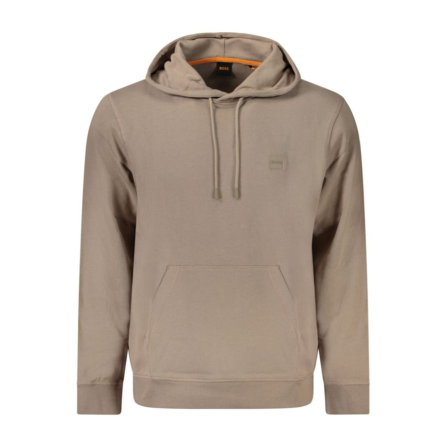Brown Cotton Men's Sweatshirt
