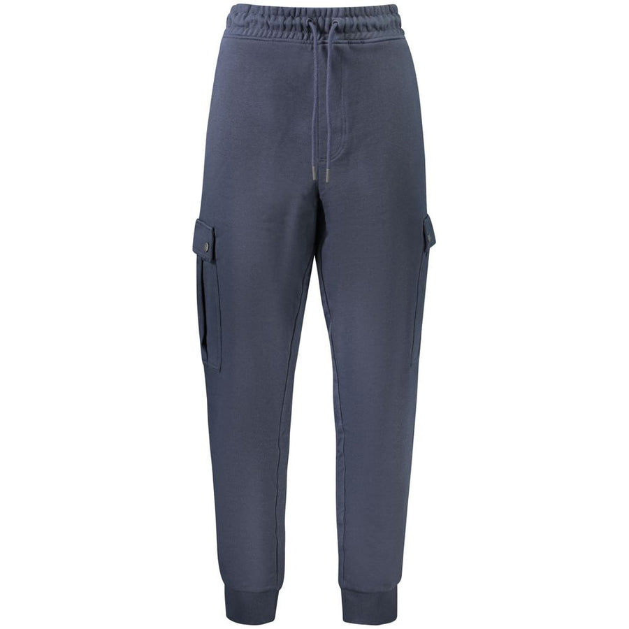 Blue Cotton Men's Trouser