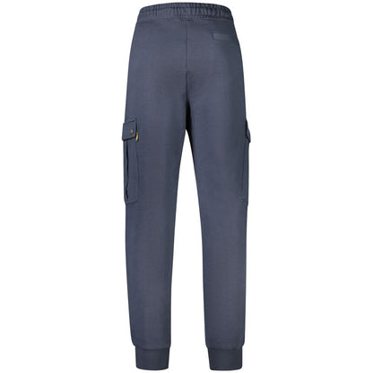 Blue Cotton Men's Trouser