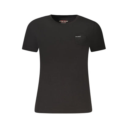 Black Cotton Women's T-Shirt