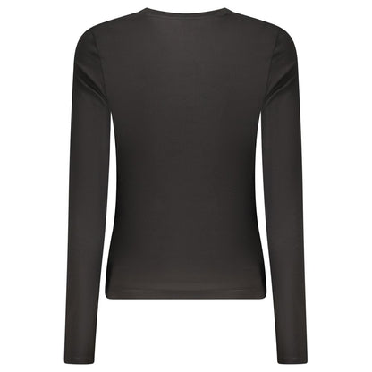 Black Cotton Women's T-Shirt