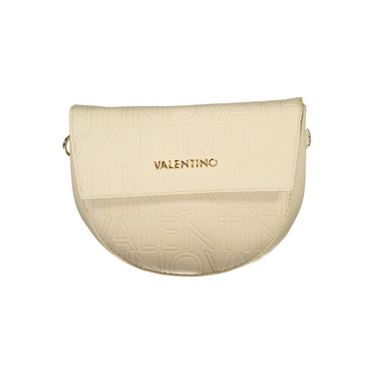 Beige Polyurethane Womens Bag