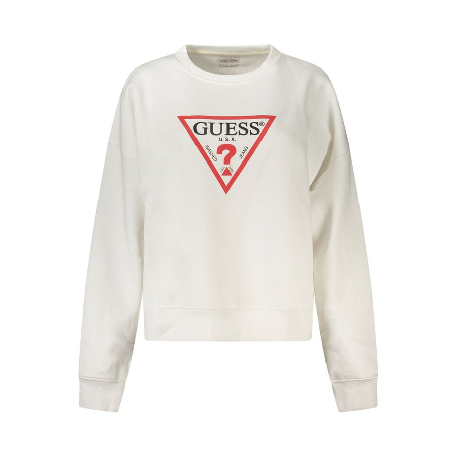Bianco Cotton Women Sweatshirt