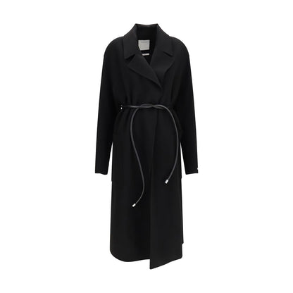 Black Wool Oves Aries Coat