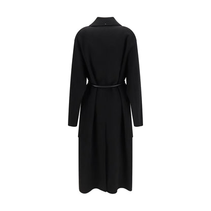 Black Wool Oves Aries Coat