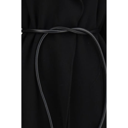 Black Wool Oves Aries Coat
