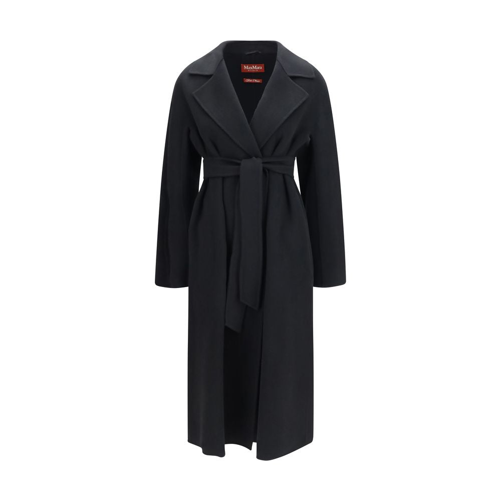 Black Wool Oves Aries Coat