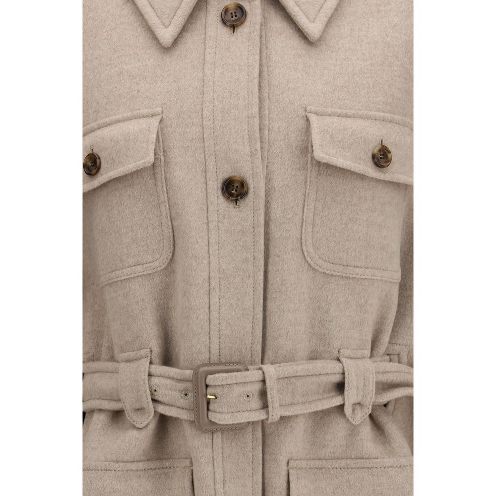 Beige Cashmere Coat