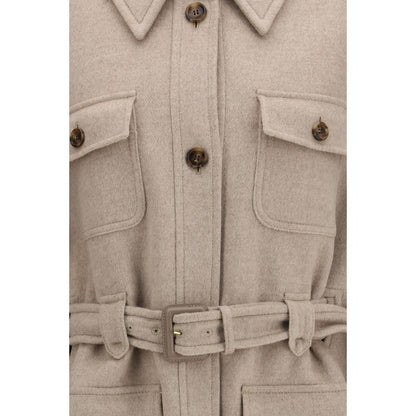 Beige Cashmere Coat