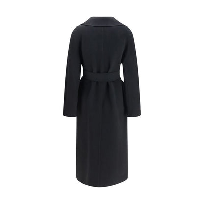 Black Wool Oves Aries Coat