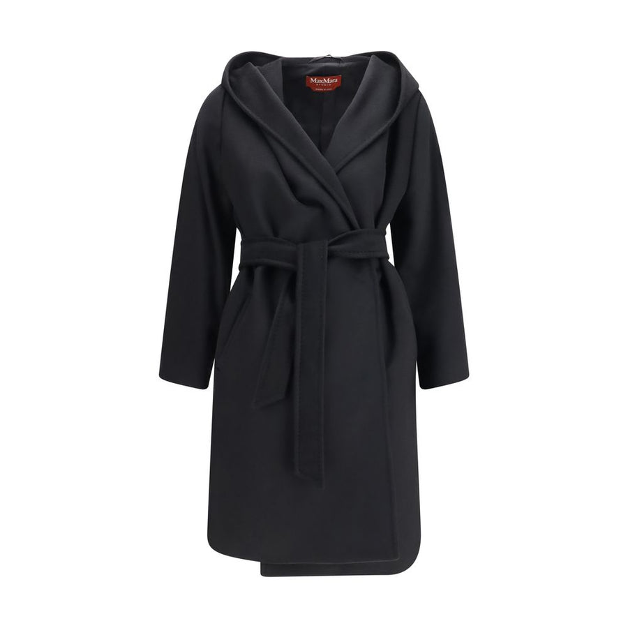 Black Wool Oves Aries Coat