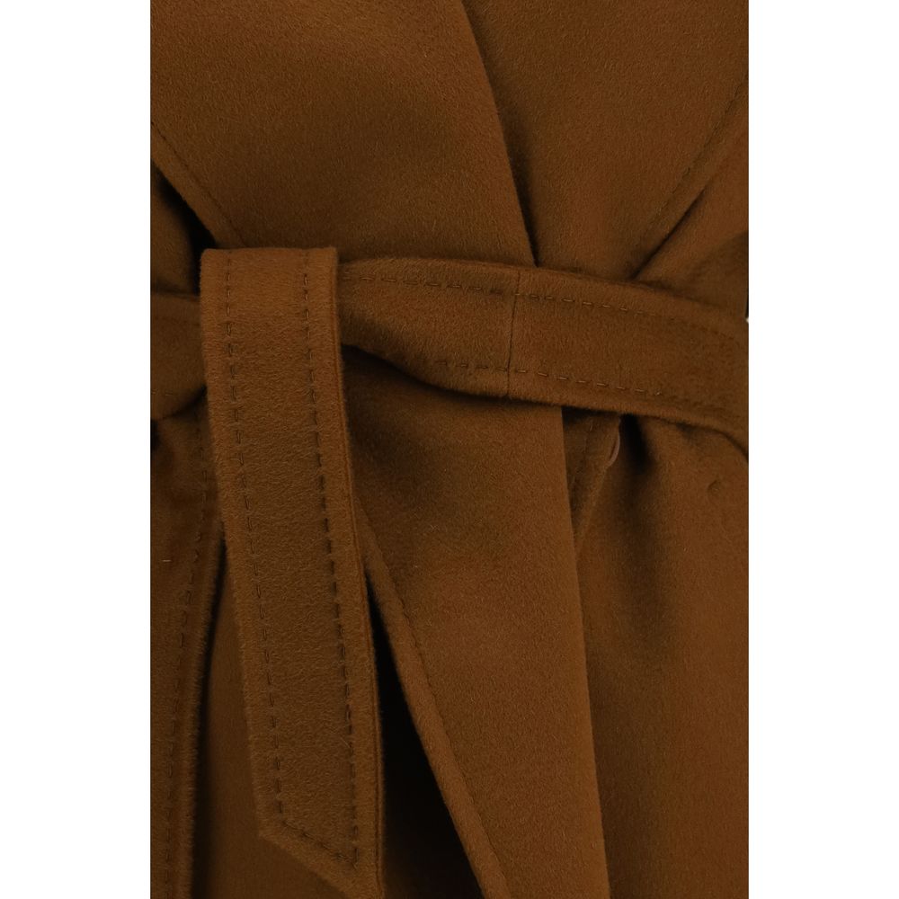 Brown Wool Oves Aries Coat