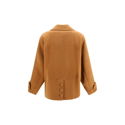 Brown Wool Oves Aries Coat