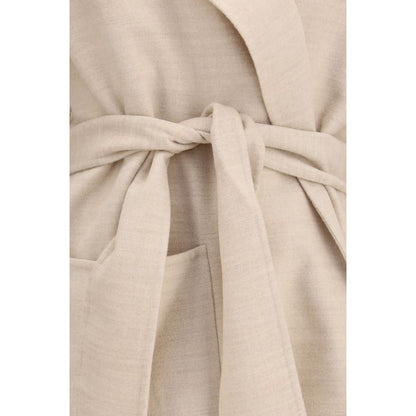 Beige Wool Oves Aries Coat