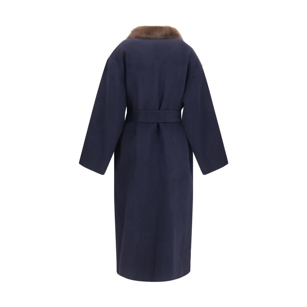 Blue Wool Oves Aries Coat