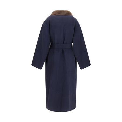 Blue Wool Oves Aries Coat