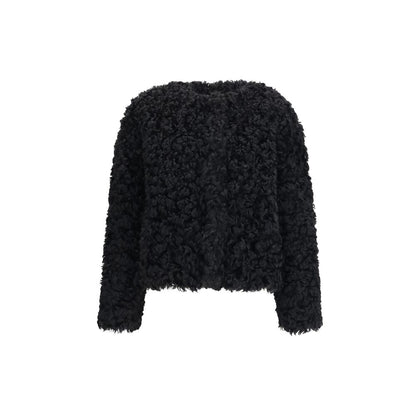 Black Polyester Coat