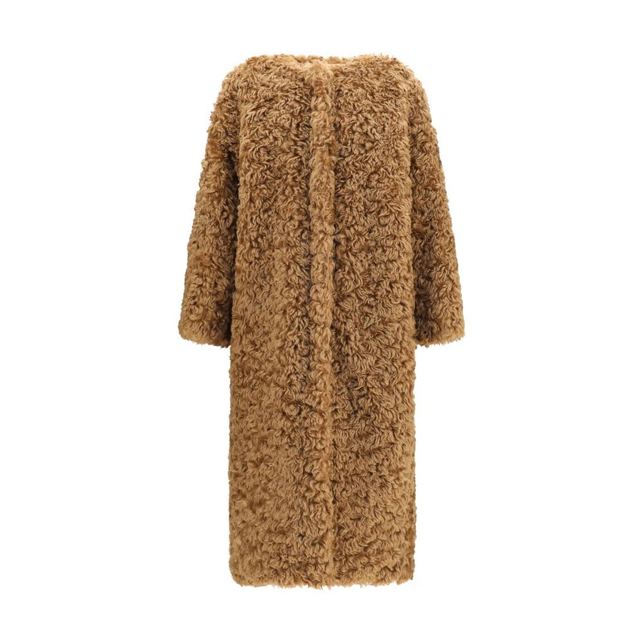 Brown Polyester Coat