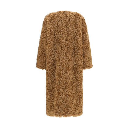 Brown Polyester Coat