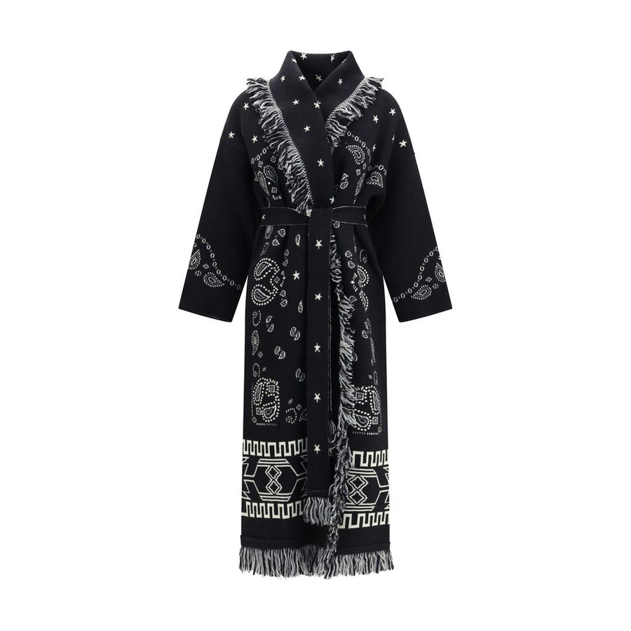 Black Wool Oves Aries Coat